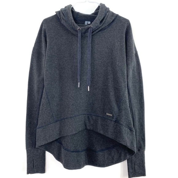 Sweaty Betty Lounge Hoodie In Dark Charcoal Grey - Picture 2 of 9